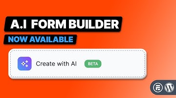 Save time! - Build your next WordPress Form with AI