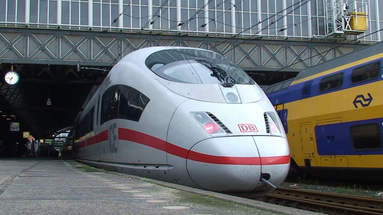 ドイツice3前面展望 車窓 アムステルダム中央駅 デュッセルドルフ中央駅 Youtube