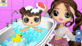 FULL MOVIE! - OMG Family Grocery and Dinner Routine / LOL Surprise Doll Shopping at Toy Store