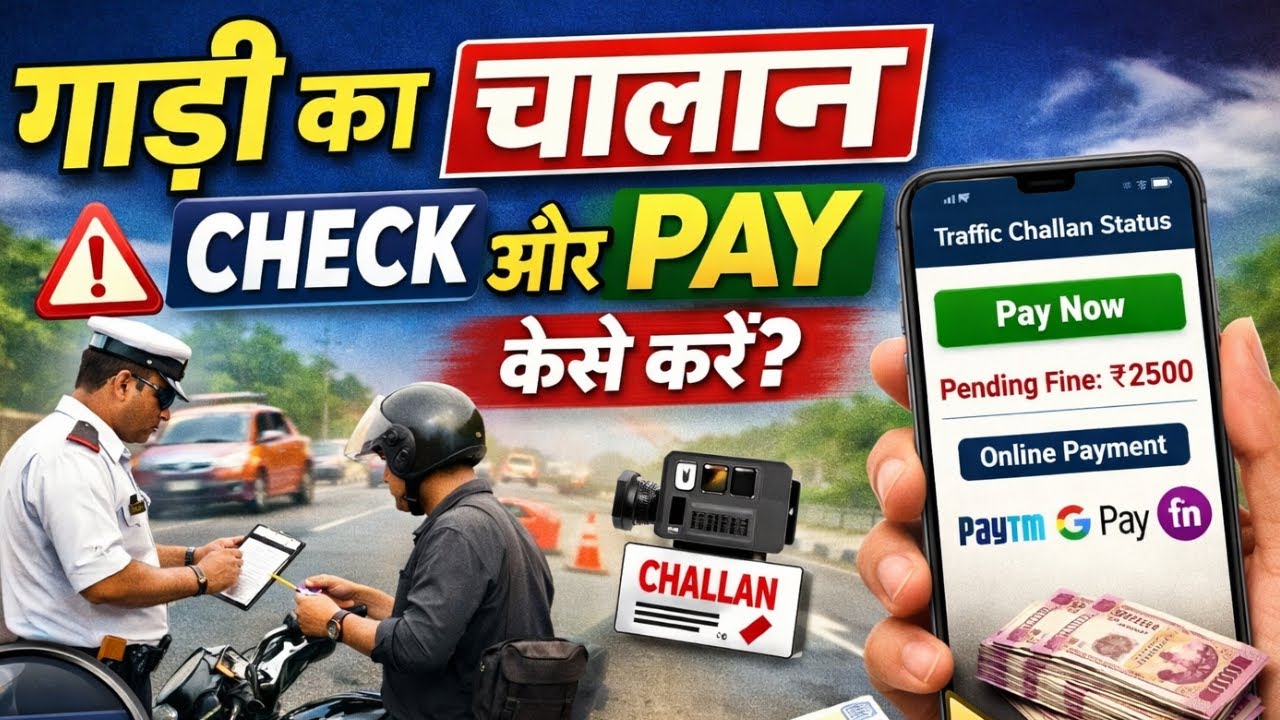 गाड़ी का चालान कैसे चेक करें | E Chalan kaise check Karen  | Gadi ka chalan kaise check kare