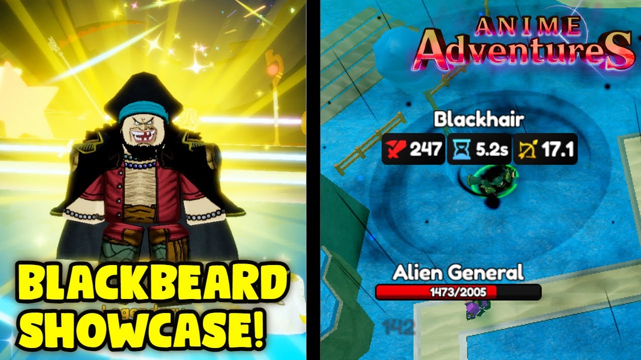 Cursed Legendary Blackbeard Showcase Anime Adventure  Roblox  YouTube