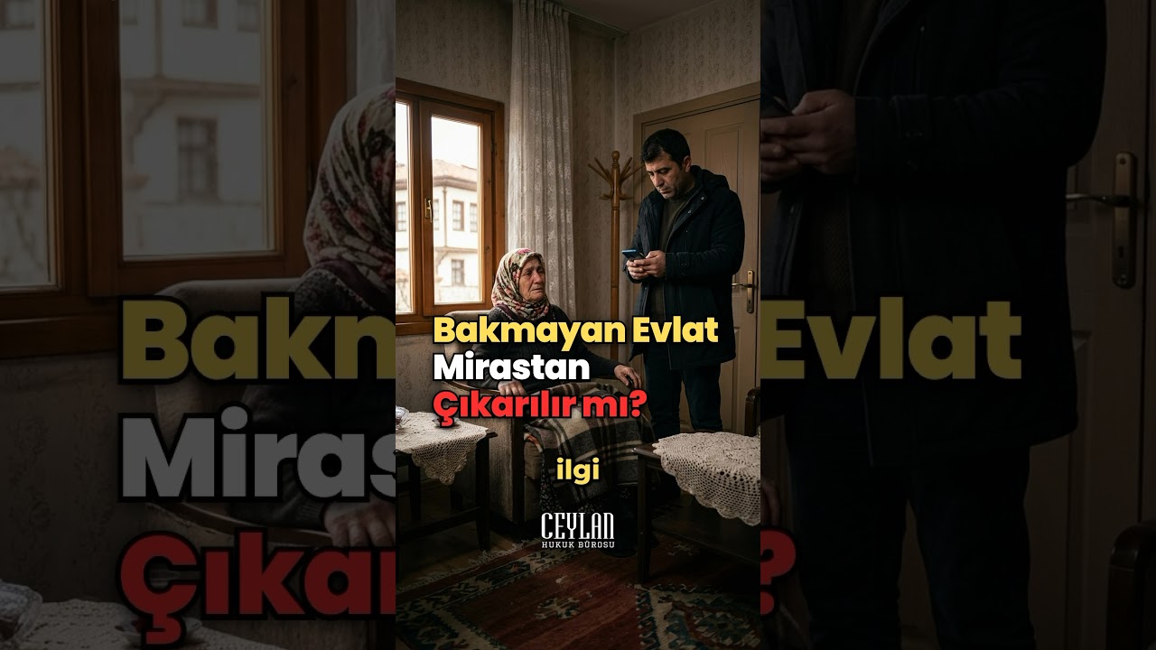Anne babasına bakmayan evlat mirastan çıkarılabilir mi?