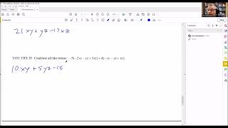 Adding and Subtracting Polynomials With two Variables