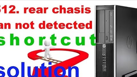 hp Error 512 rear chasis fan not detacted solved / shortcut