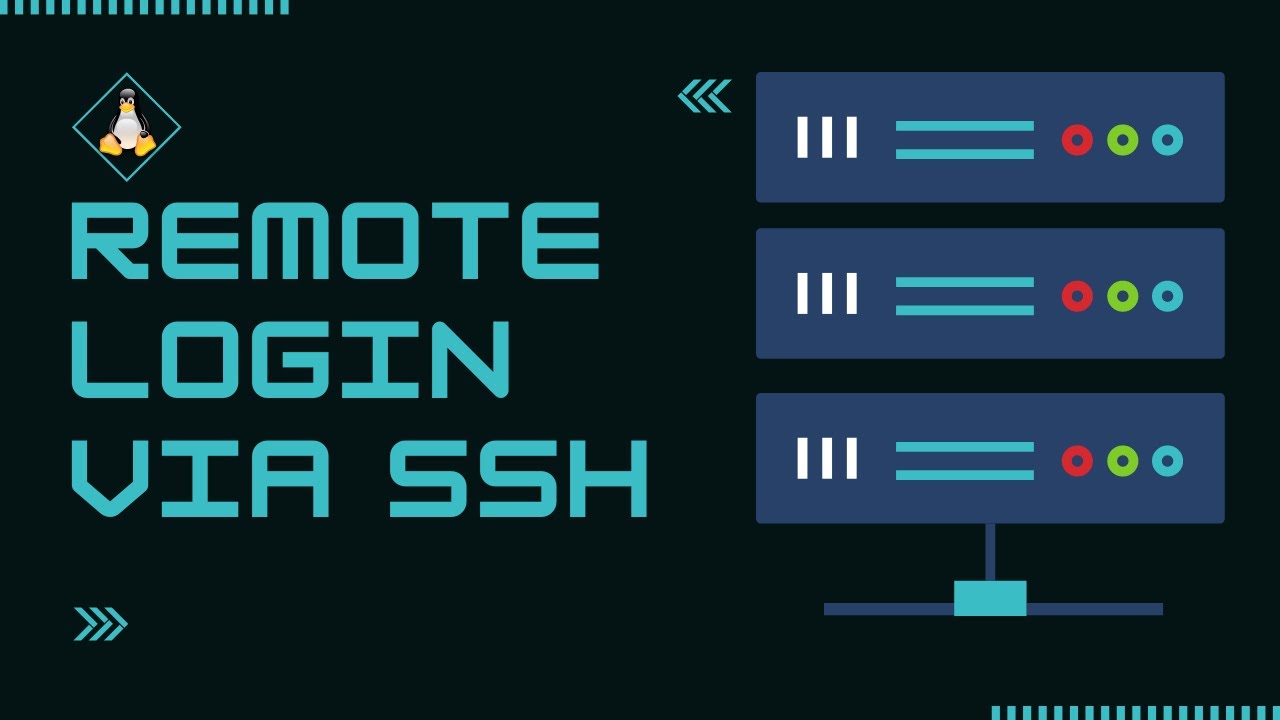 Linux remote login via ssh - YouTube