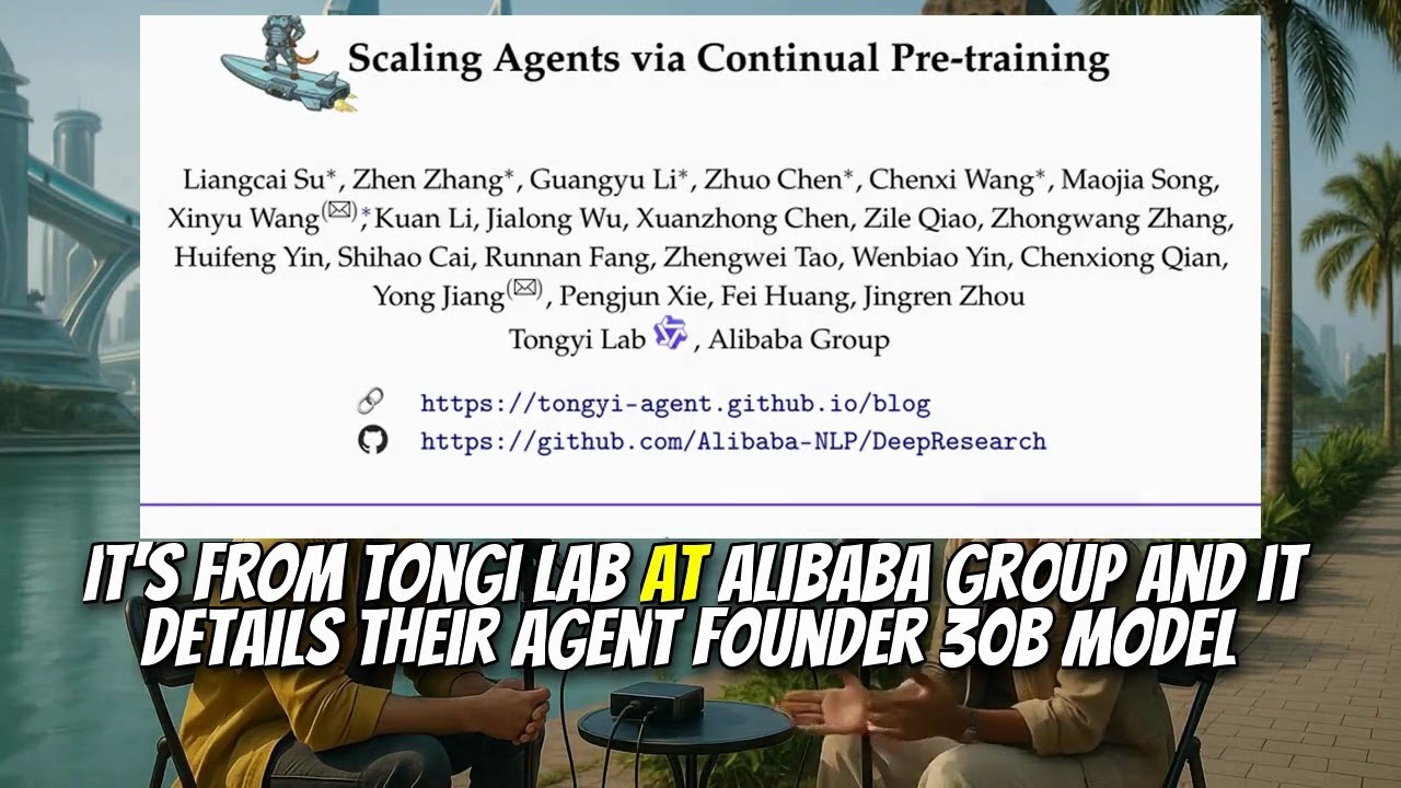 Scaling Agents via Continual Pre-training (Sep 2025) - YouTube