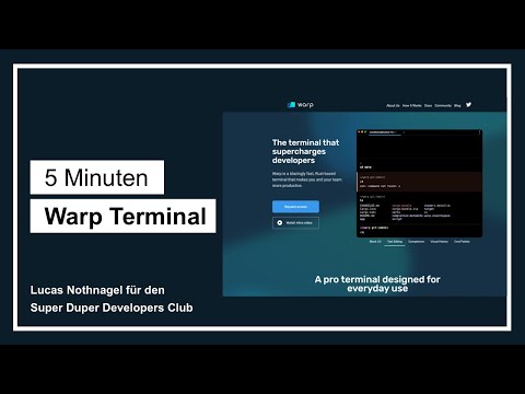 5 Minuten - Warp, die Kommandozeile für Entwickler