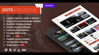 Dots Magazine - Multi-purpose WordPress News | Themeforest Website Templates and Themes