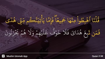 سوره بقره آیه 38