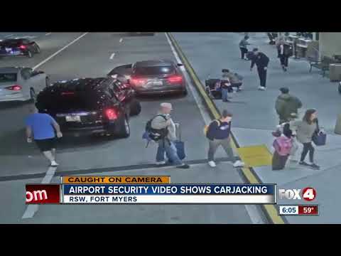 Video released showing dramatic carjacking at Fort Myers airport