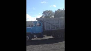 15 year old shifting a mack dump truck with no clutch