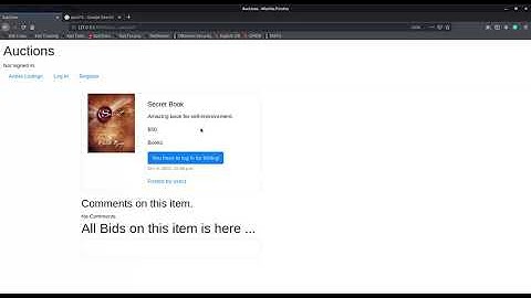 Project-2 CS50w submission video.