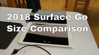 2018 Surface Go Size Comparison With Ipad Air And 2017 Surface Pro