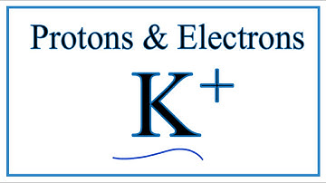 How to find Protons & Electrons for the K+ (Potassium ion)