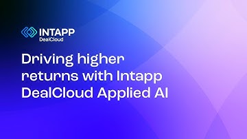 Driving higher returns with Intapp DealCloud Applied AI