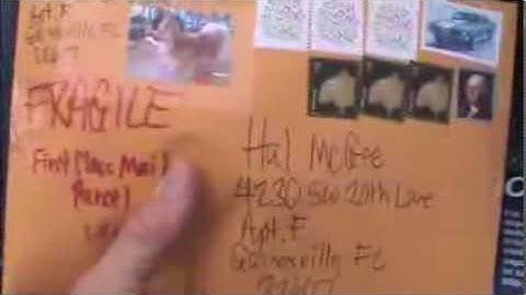 Hal McGee Mails A Tape To Himself for the Museum Of Microcassette Art