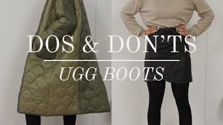 DOS & DON’TS of UGGS