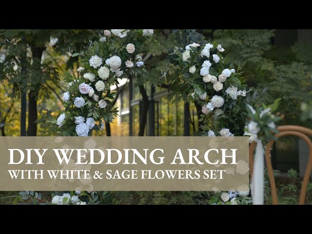 Ling's Tutorial: how to DIY floral wedding arch class=