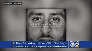 College Removes Uniforms Featuring Nike Logo To Protest Kaepernick Deal