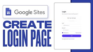 How To Create Login Page In Google Sites (2024) Full Guide screenshot 4