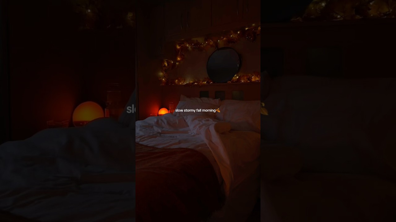 cozy fall morning routine☕️🧸🍂 