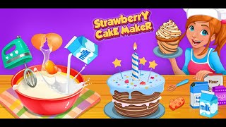 Strawberry Cake Maker -Cake Bake Shop Game screenshot 4