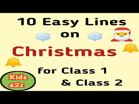 10 Easy Lines on Christmas for Class 1 and Class 2 | Christmas Essay