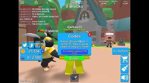 ROBLOX MINING SIMULATOR ALL CODES (READ DESC)
