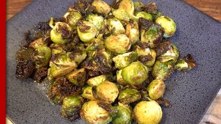 Air Fryer Brussel Sprouts with Maple Syrup