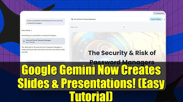 Google Gemini Now Creates Slides & Presentations! (Easy Tutorial)