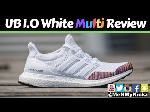 Adidas Ultra "White Multicolor" Review + Foot #adidasultraboost #ub1 - YouTube