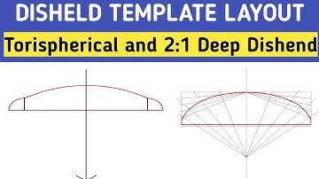 Dish-end template full explained in Hindi | Torispherical and 2:1 deep dish end |