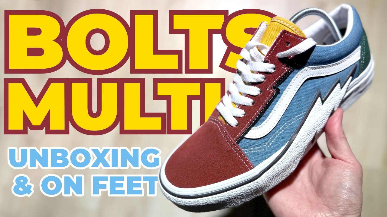 Vans Old Skool Bolts Multi Unboxing / On-Feet with Update to Yacht Club Roundlaces
