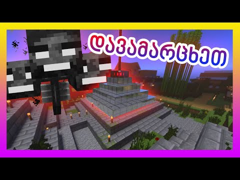 TemurGvaradze - Wither ის წინააღმდეგ / Minecraft - Vitaly სთან ერთად