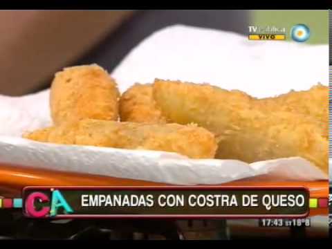 Preview de Empanadas fritas con costra de queso