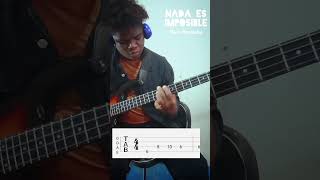 Nada es imposible (Marco Barrientos) en el bajo Tab #musicacristiana #bajistas #bass