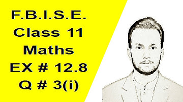 11th Class Maths | Chapter 12 | Exercise 12.8 | Question 3(i) | Application of Trigonometry