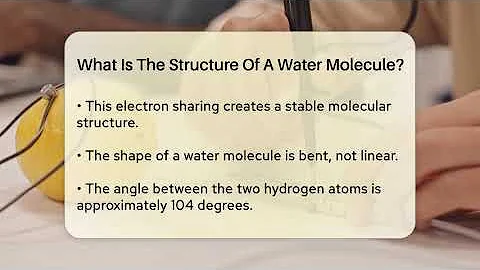 What Is The Structure Of A Water Molecule? - Science Through Time
