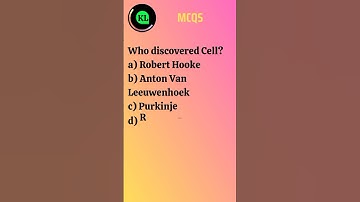 MCQs  Cell Who Discovered Cell Robert Hooke | Krishna Learning | Cell MCQs Class 9