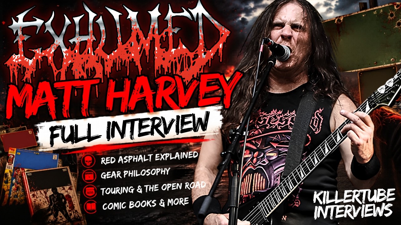 EXHUMED's Matt Harvey on Red Asphalt, Death Metal, Touring & Comic Books | Full Interview