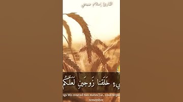 أواخر سورة الذاريات | والسماء بنيناها بأيد وانا لموسعون | إسلام صبحي