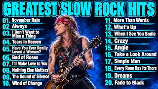 Non-Stop Slow Rock Hits - Best Classic Rock Ballads For Relaxing & Driving