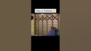 CSGO: 5 global vs 1 bot is this bot hacking?