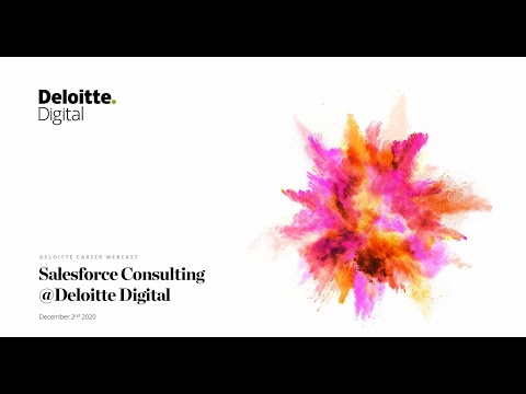 Deloitte Career Webcast | Salesforce Consulting @ Deloitte Digital