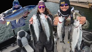 Spring Trolling the Chequamegon bay for SALMON and TROUT!