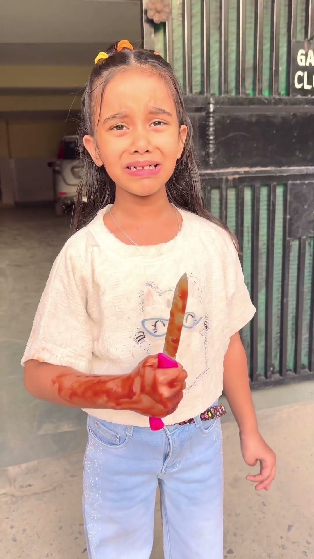amaira ki hath me chaku? #amairagurjar #shorts