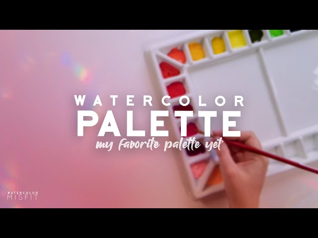 Love my ceramic watercolor palette set so much. ♥️ My old