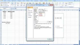 Excel-  Density vs Molarity Plot