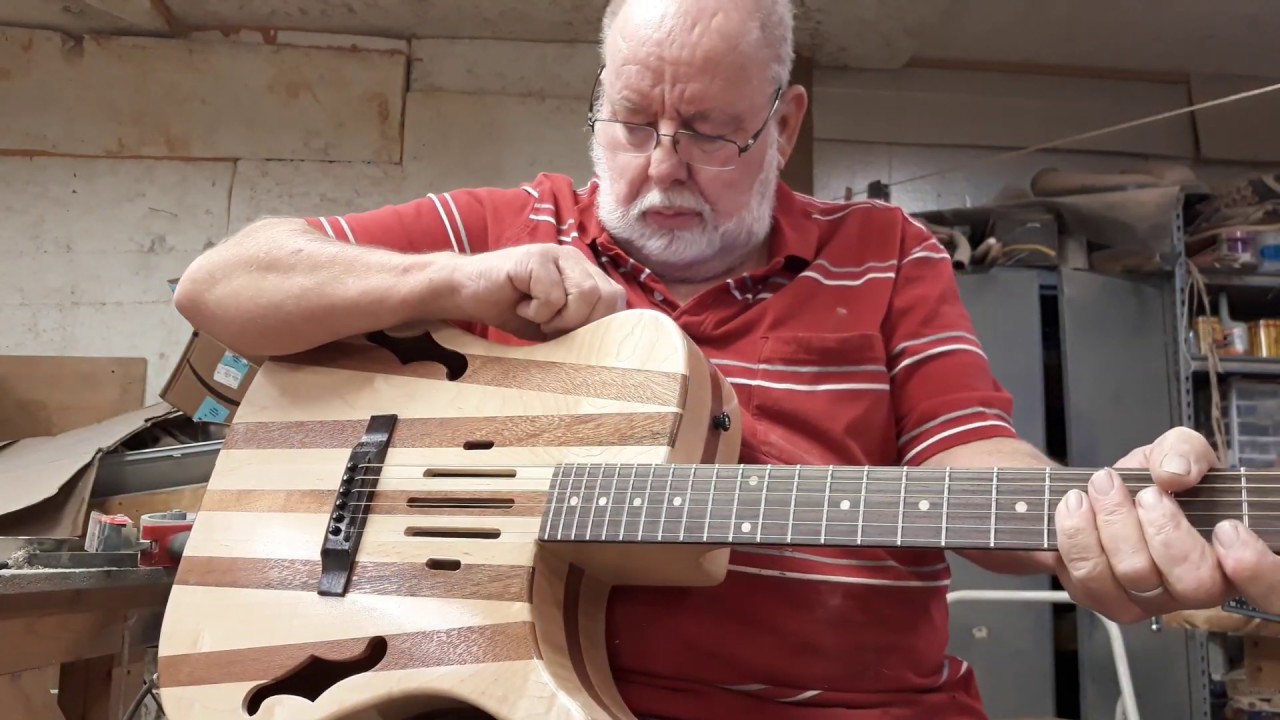 Acoustic/electric through the body neck guitar YouTube