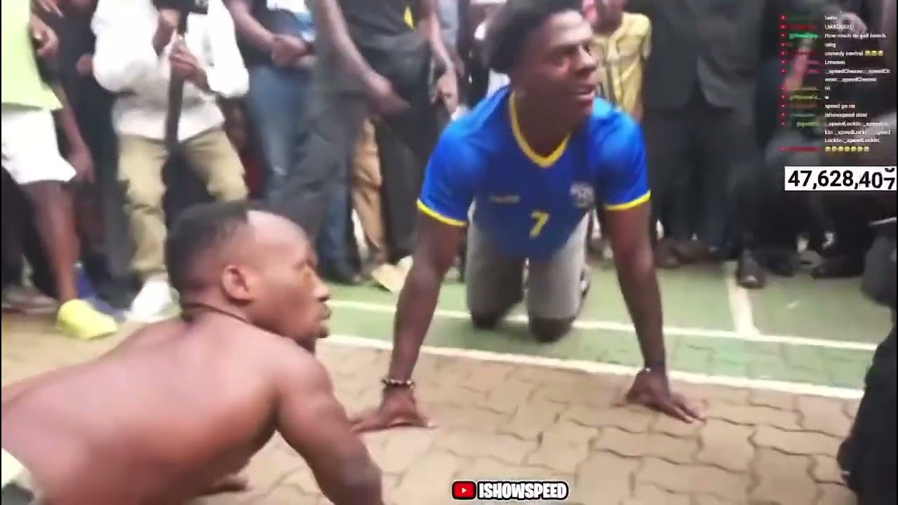 ISHowSpees Push Up Challenge in Rwanda😂😂😂 